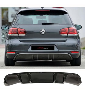 Vw Golf 6 Rieger Difüzör Piona Black Abs Plastik 2008 - 2012 Çıkışsız