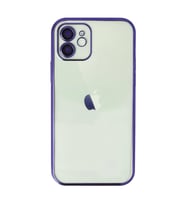 Apple iPhone 11 Kılıf Razer Lensli Silikon - Mor