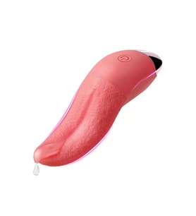 Gerçekçi Dil Vibratör Pembe