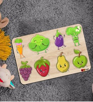 BK Toys Çocuklar İçin Ahşap Figürlü Eğitici-Öğretici Yapboz Puzzle-13