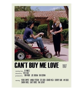 Can't Buy Me Love Alternatif (3) Tablo Ahşap Poster Dekoratif