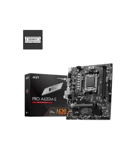 MSI PRO A620M-E DDR5 HDMI PCIe 16X v4.0 AM5 mATX
