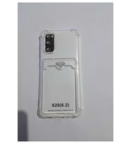 Samsung S20 Kartlıklı Şeffaf Telefon Kılıf Modeli