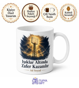 Cuma Gecesi Işıkları İngilizce Kupa Bardak Hediye