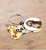 BK Gift Evcil Dostlara Özel İsimli 2’li Ahşap Pet Tasma Künyesi - Model 2-2