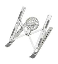 ShopyTech Fanlı Katlanır Laptop Notebook Standı 7 Kademeli Yükseklik Alüminyum Alaşım 16¨ inc Uyuml