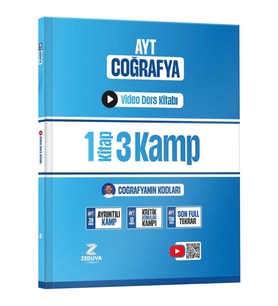 Zeduva Yayınları Coğrafyanın Kodları AYT Coğrafya 1 Kitap 3 Kamp Video Ders Kitabı