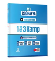 Zeduva Yayınları Coğrafyanın Kodları AYT Coğrafya 1 Kitap 3 Kamp Video Ders Kitabı