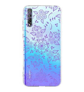 Huawei P Smart s  Kamera korumalı Kapak Nostalji Desen Tasarımlı  Şeffaf Kılıf