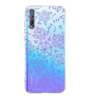 Huawei P Smart s  Kamera korumalı Kapak Nostalji Desen Tasarımlı  Şeffaf Kılıf