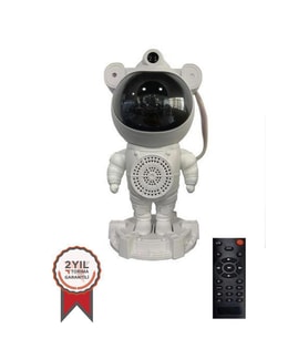 Torima LW-66 Beyaz Astronot Kumandalı Bluetooth Hoparlör Müzik Çalar