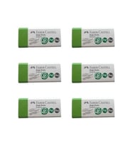 Faber Castell Doğa Dostu Küçük Silgi Dust Free PVC Free 6 lı 187354 (Yeşil)