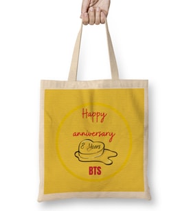 Happy 8 Years To Bts Army Gift Merch Bez Çanta Uzun Saplı
