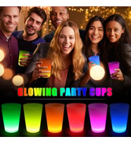 Glow Partisi Bardakları 6 Renk 6 Adet