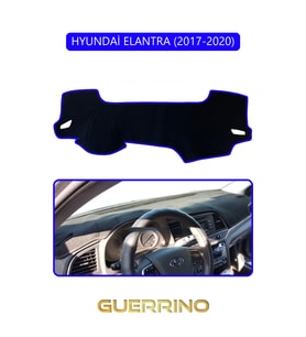 HYUNDAİ ELANTRA 2017-2020TORPİDO KORUMA HALISI MAVİ KENAR