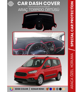 FORD COURİER (2020+) Torpido Örtüsü Ön Göğüs Torpido Koruma Tam Uyum Çatlamayı Önler Kolay Montaj
