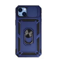Apple İphone 14 Plus Kılıf Pars Lens Yüzüklü Silikon - Lacivert