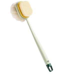 Banyo Lifi Ergonomik Uzun Saplı 2 ’si 1 Arada Çift Taraflı Masaj Etkili Banyo Vücut Fırçası