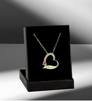 Kişiye Özel Kolye Seni Seviyorum Yazılı Zirkon Taş İşlemeli Gümüş Gold Kalp Kolye