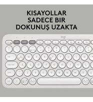 Logitech Pebble Keys 2 K380S 920-011860 Beyaz Kablosuz Klavye Outlet