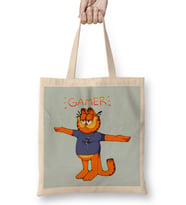Gamer Garfield Crazy Frog T Pose Bez Çanta Uzun Saplı