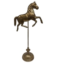Biev Metal At Dekor Eskitme 36x17x72 cm (Altın)
