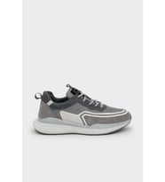 Hakiki Deri Comfort Erkek Sneaker (Gri)