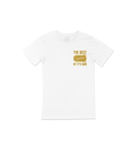 The Best Of It's Kind Cep Logo Tasarımlı Beyaz Tişört