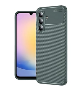 Samsung Galaxy S25 Fe Auto Focus Karbon Kapak - Koyu Yeşil