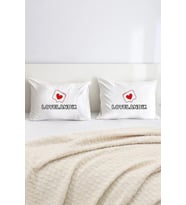 Lovelandık Pamuklu Çift Kişilik 50x70 cm Yastık Kılıfı Seti