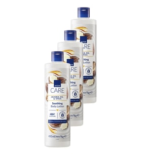 Care Jojoba Yağı ve Shea İçeren Vücut Losyonu 400ml Üçlü Paket