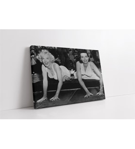 Siyah Beyaz Marilyn Monroe Kanvas Tablo