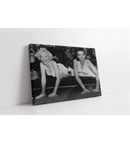 Siyah Beyaz Marilyn Monroe Kanvas Tablo
