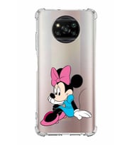 Xiaomi Poco X3 Pro Köşe Korumalı Antişok Kapak Minnie Mouse Tasarımlı Şeffaf  Kılıf