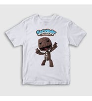 Presmono Unisex Çocuk Beyaz Sign Sackboy A Big Adventure T-Shirt 544959tt (Beyaz)