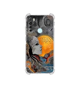 PrintiFy Xiaomi Redmi Note8 ile Uyumlu Simya Serisi Mozaik Tanrıça Tasarımlı Uv Baskılı Köşe Korumalı Antişok Kılıf