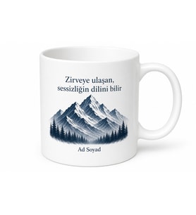 Dünya Dağ Gününe Özel Heybetli Zirvelerin Sessizliğini Sevenlere Hediye Kupa Bardak
