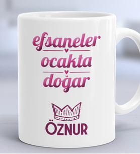 Kişiye Özel Kova Oğlak Burcu Hediye Kupa Bardak Doğum Günü Hediyesi (Beyaz)