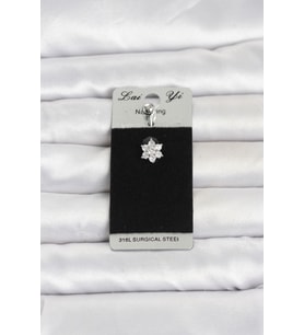 316L Cerrahi Çelik Çiçek Model Göbek Piercing 5886 - HEP-9958-7134