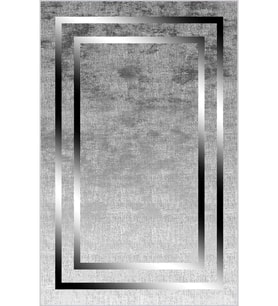 Eliana Home Baskılı, Yıkanabilir Kaymaz Taban Salon Halısı LNA1853-SM334 100x150 cm (Gri)