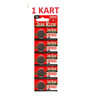 hagiki (1 Kart) 2032 Lityum Düğme Pil 3V 5'li (1 Kart)