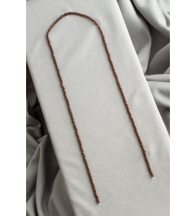 Hematit Doğal Taş Mat Kahverengi Altıgen Kesim 2x2mm Dizi [AA]