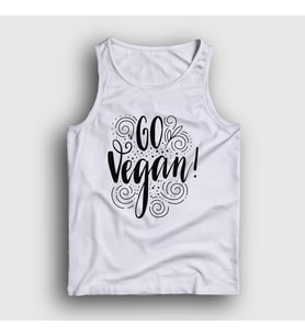 Presmono Unisex Beyaz Go Vegan Vegetarian Vejetaryen Atlet 542752tt (Beyaz)