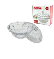 CAM ŞEKERLİK CAM KAPAKLI ÇAP: 13.5CM - Y: 5.2--9.5CM (5365)