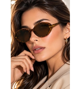 Premium Lüks Tasarım Oval Güneş Gözlüğü