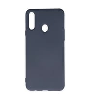 Samsung Galaxy A20s Kılıf Nano İçi Kadife Silikon - Gri