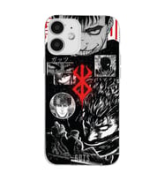 Iphone 12 Uyumlu Berserk Anime Tasarımlı Şeffaf Telefon Kılıfı