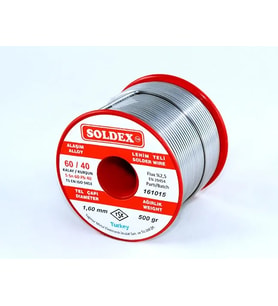 Soldex 60-40 Lehim Teli 500 Gr 1 Mm - Sn:60 / Pb:40