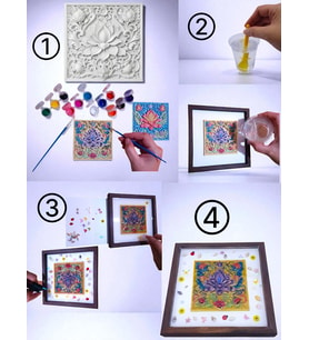 Lotus Boyama Epoksi Hobi Seti ,Kendi Sanat Eserini Kendin Yap....DIY