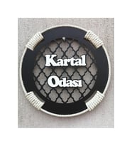 Ahşap Halat Detaylı çocuk odası Kapı Duvar Süsü kartal Odası siyah beyaz